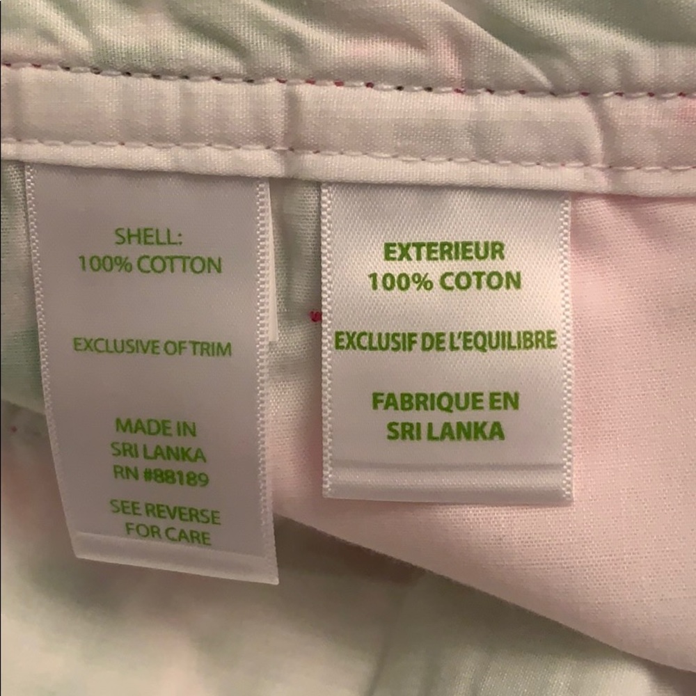 SOLD Lilly Pulitzer Green Pink Callahan Shorts 2 - Picture 8 of 8